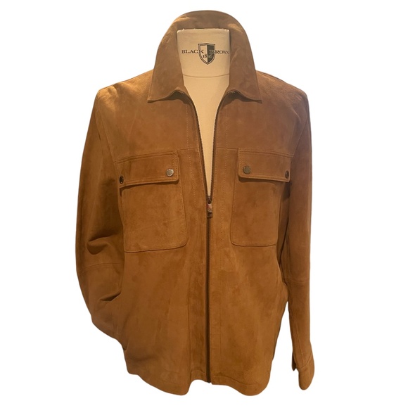 TED BAKER LONDON Thierry suede zip jacket, NEW WITH TAGS - Picture 3 of 16